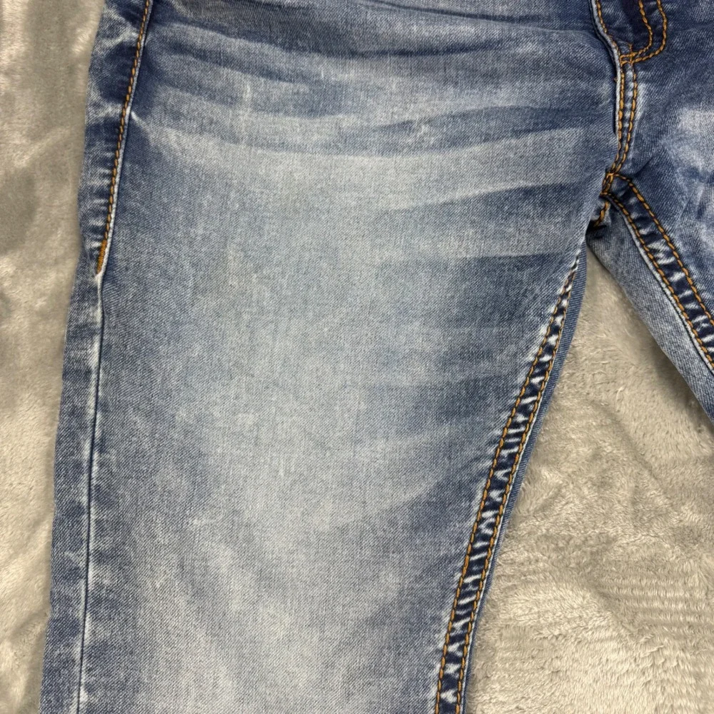 True Religion Rocco Relaxed Skinny Jeans Mens 41-29 Medium Wash Blue Denim Y2K